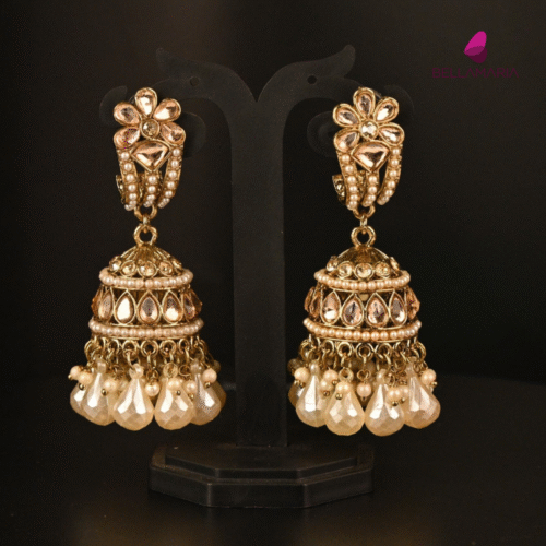 JHUMKA WITH PEARL EARRING-ER0030