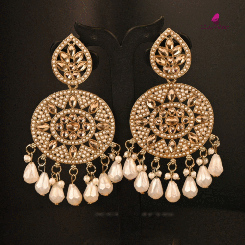ROSEGOLD AND PEARL EARRING-ER0037