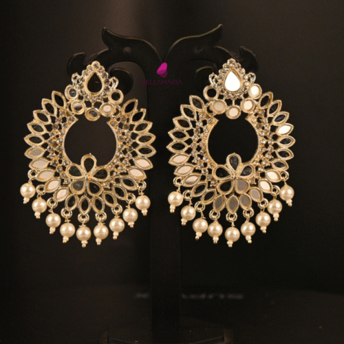 MIRROR WITH PEARL EARRING-ER0040