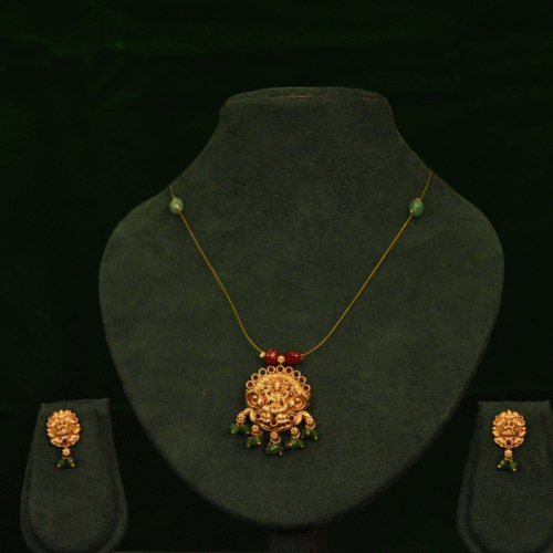 MULTI LAKSHMI PENDENT INVISIBLE CHAIN-NE0132