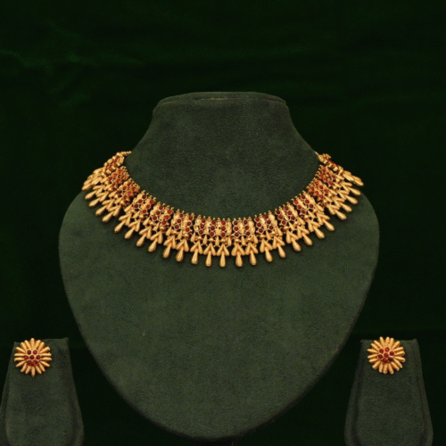 SPIRAL BEAD NECKLACE-NE0125