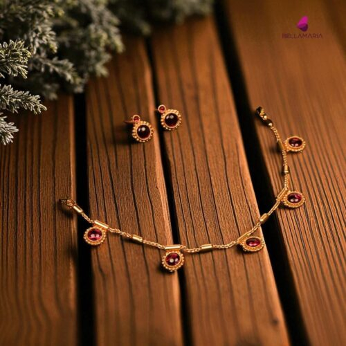ELEGANT ROUNDSTONE NECKCHAIN-NE0005