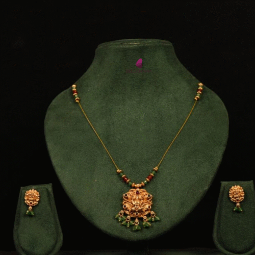 MULTI LAKSHMI PENDANT INVISIBLE CHAIN-NE0097