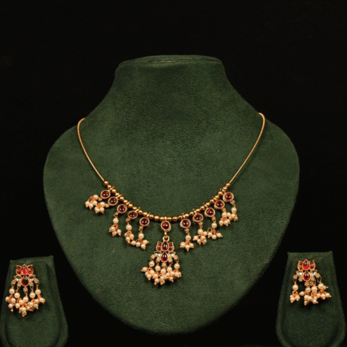 PEARL HANGING NECKLACE-NE0105