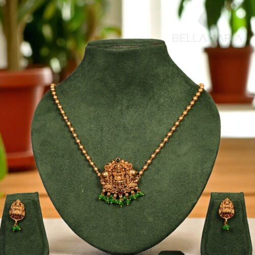 LAKSHMI GOLDEN BEAD CHAIN-NE0062