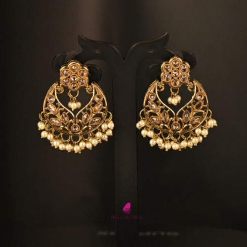 GREENGOLD GHUNGROO PERAL EARING-ER0016